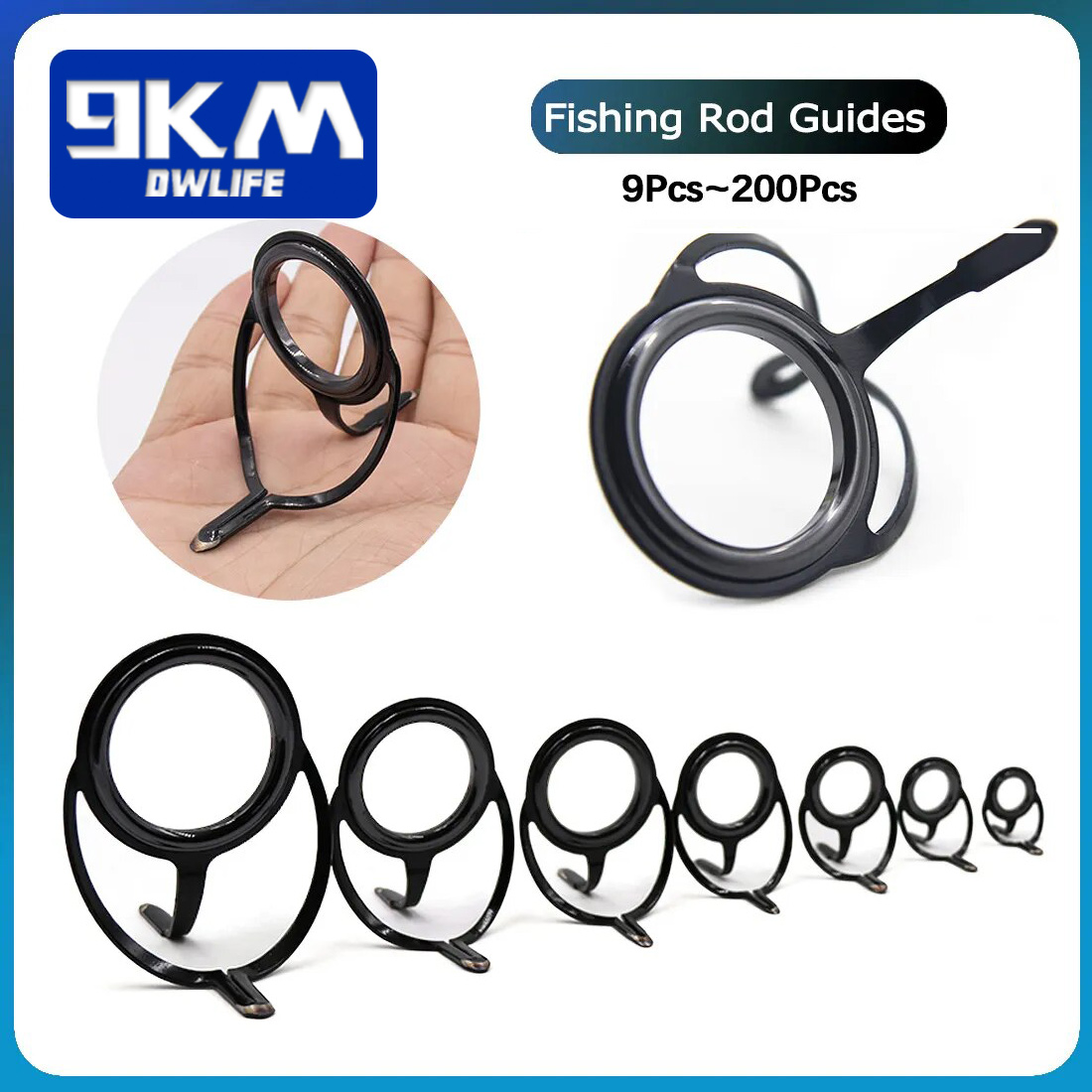 Fishing Rod Guide Replacement - 100 Chiếc Cần Câu Cá Bộ
