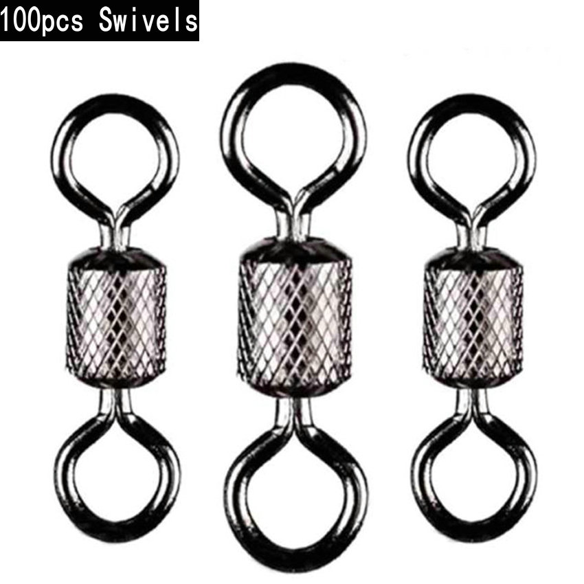 100pcs/box Fishing Swivel 1#-1 - đánh giá và giá Fishing Rod Case