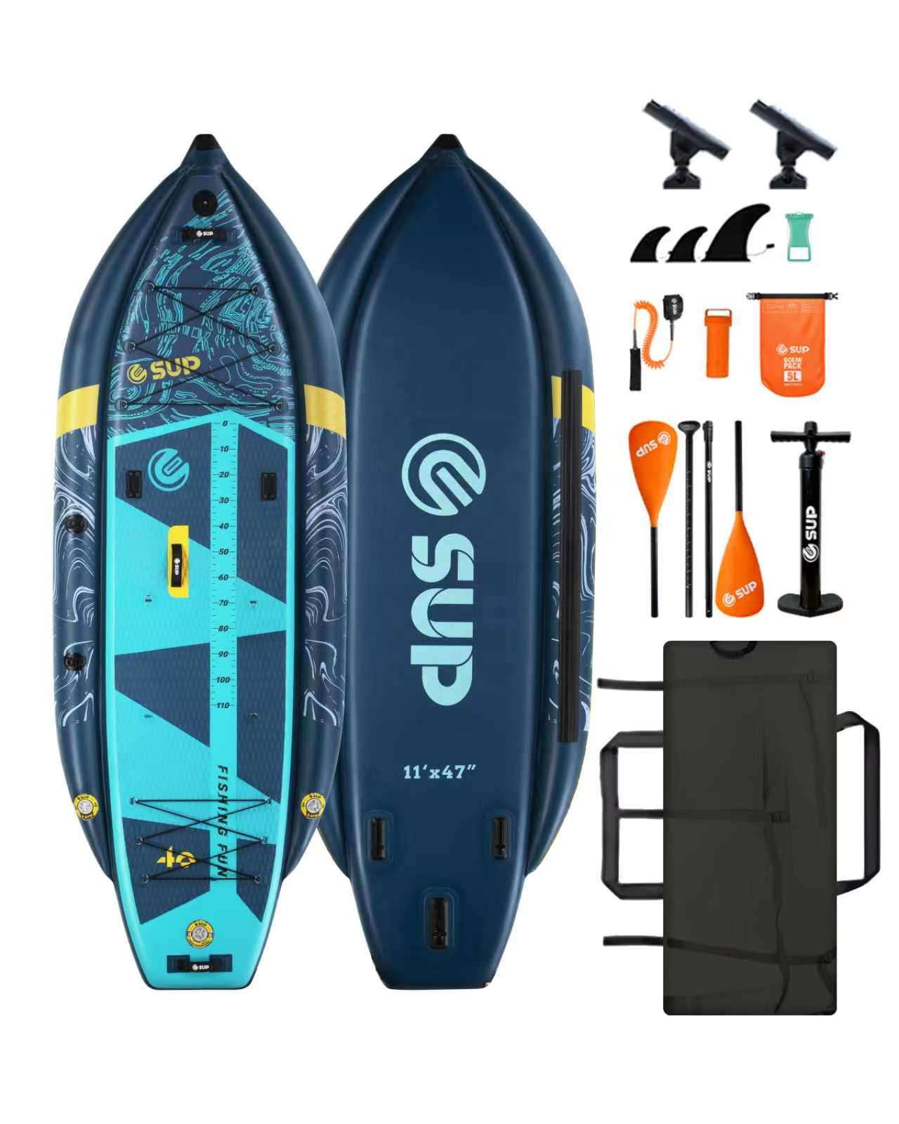 Inflatable Fishing Kayak with  - đánh giá và giá Fishing Rod Holder
