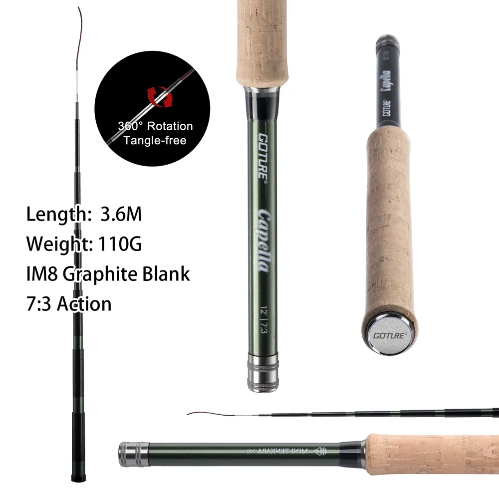 Goture 12FT Classical Tenkara  - đánh giá và giá Fishing Rod Combo